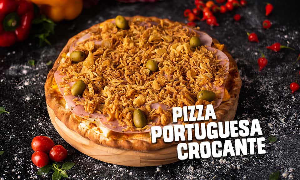 Pizza Portuguesa Crocante da Pizzaria Predileta